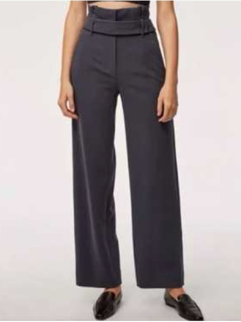 Babaton by Aritzia Jermaine Pant in Charcoal Grey Preppy Business Casual Size 2